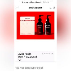 Grown Alchemist Hand set BN value $115